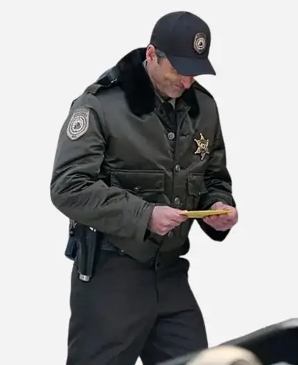 Patrick Dempsey Movie Thanksgiving 2023 Sheriff Eric Newlon Jacket