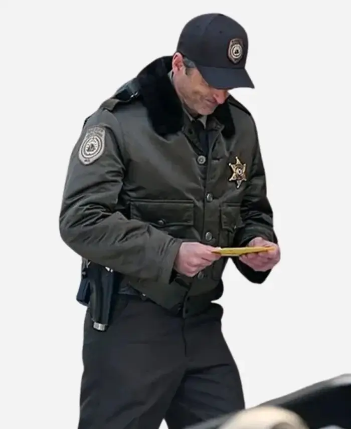 Patrick Dempsey Movie Thanksgiving 2023 Sheriff Eric Newlon Jacket
