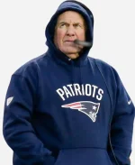 Patriots Bill Belichick Blue Pullover Hoodie
