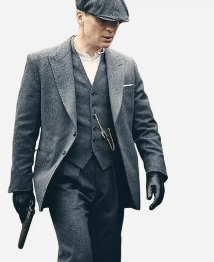 Peaky Blinders Thomas Shelby Grey Three Piece Suit