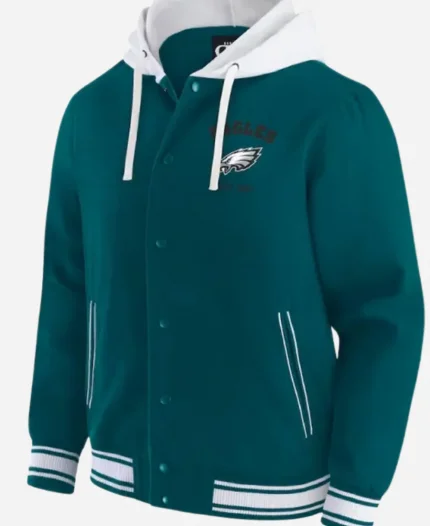 Philadelphia Eagles 2025 Midnight Green Hooded Jacket