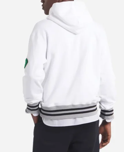 Philadelphia Eagles x Todd Snyder Relaxed Canadian White Fleece Pullover Hoodie