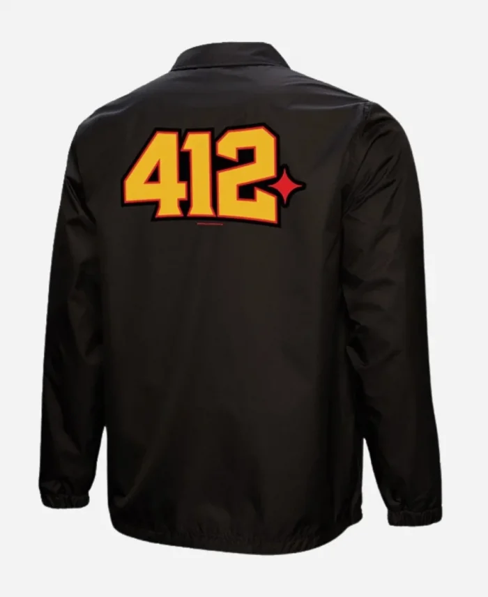 Pittsburgh Pirates Mitchell & Ness x 412 Coaches Black Jacket