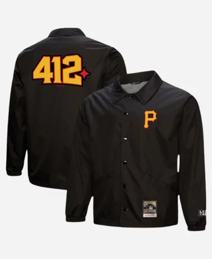 Pittsburgh Pirates Mitchell & Ness x 412 Coaches Jacket
