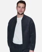 Prime Target Leo Woodall Grey Bomber Jacket