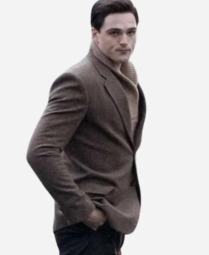 Priscilla 2023 Jacob Elordi Brown Blazer