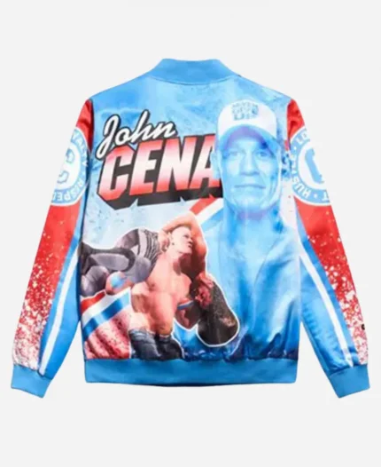 Professional Wrestler John Cena OG The Champ Blue Fanimation Bomber Jacket