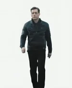 Quentin D’Hainaut Movie Last Bullet 2025 Yuri Black Leather Jacket