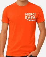 Rafael Nadal Tribute Merci Rafa Orange Shirt For Sale