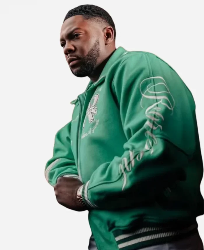 Rapman Supacell 2024 Avon Bomber Green Jacket