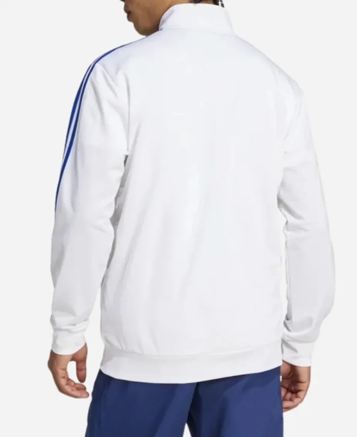 Real Madrid Adidas DNA 2425 White Track Jacket For Sale