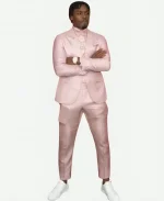 Red Carpet Looks Green Bay 2025 NFL Draft Malaki Starks Pink Suit