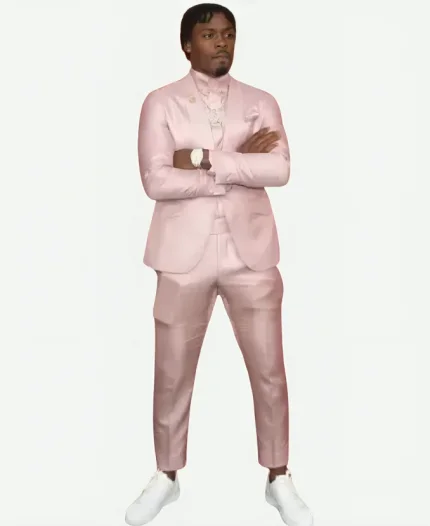 Red Carpet Looks Green Bay 2025 NFL Draft Malaki Starks Pink Suit