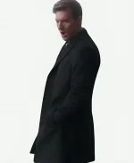 Return to Office 2025 Scott Michael Foster Black Wool Coat