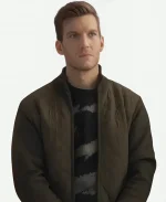 Return to Office 2025 Scott Michael Foster Green Quilted Jacket