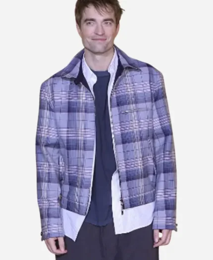 Robert Pattinson Mickey 17 Plaid Cotton Jacket