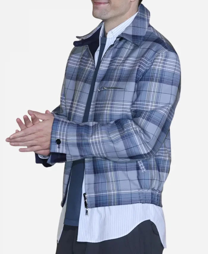 Robert Pattinson Mickey 17 Plaid Jacket