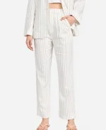 Rosalind Chao The Today Show 2025 Pinstripe White Suit