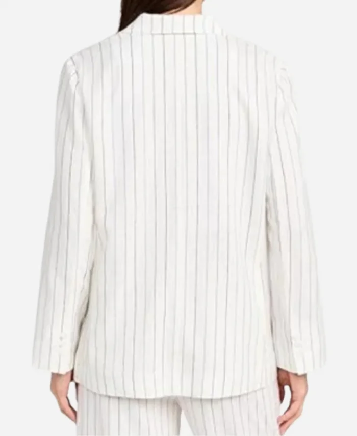 Rosalind Chao The Today Show 2025 White Pinstripe Suit