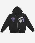 Round21 Golden State Valkyries Double-Zip Black Hoodie For Unisex