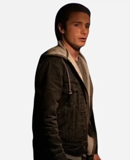 Ryan Keaton Movie Elevator Game Gino Anania Black Denim Jacket