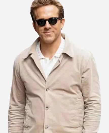 Ryan Reynolds NYC 2025 Beige Jacket
