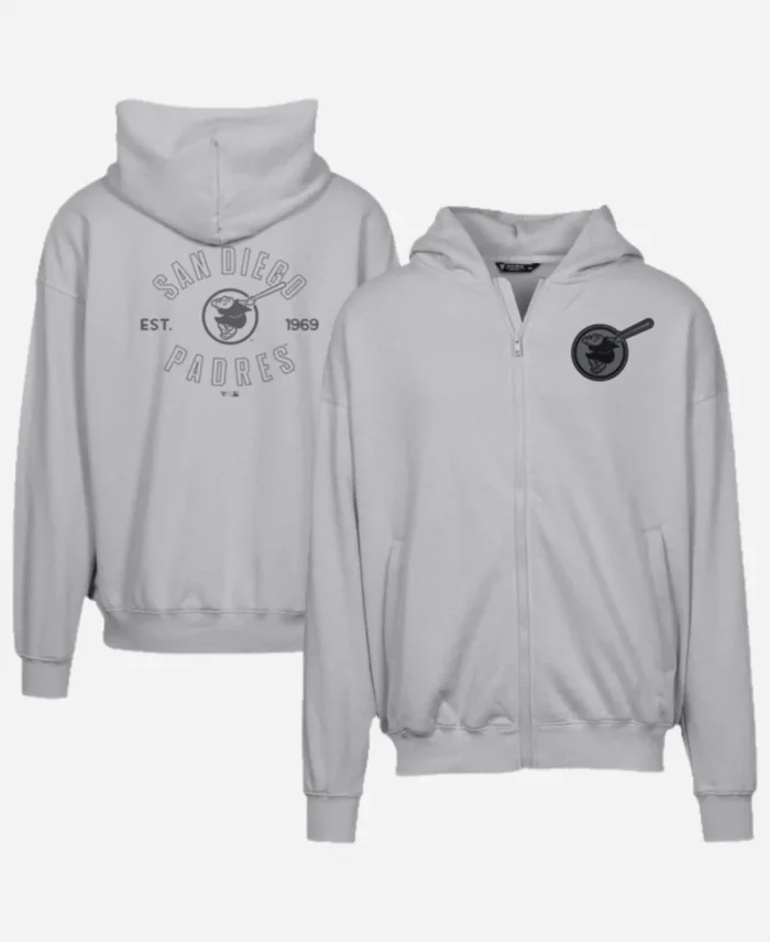 San Diego Padres Levelwear Black Uphill Abyssal Full-Zip Hoodie For Men’s