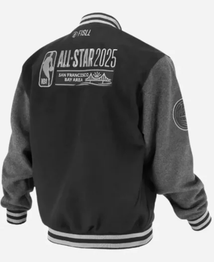 San Francisco Bay Area NBA All Star Game 2025 Black Wool Varsity Jacket For Unisex