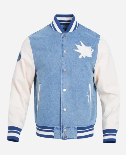 San Jose Sharks Blue Varsity Jacket