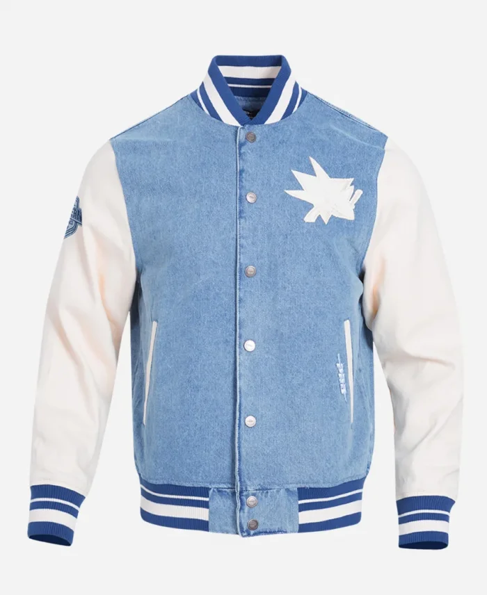 San Jose Sharks Blue Varsity Jacket