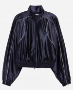 Scarlett Johansson SNL S50 Track Blue Jacket