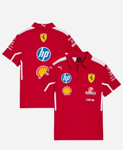 Scuderia Ferrari 2025 Team Polo T-Shirt