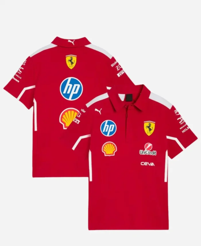 Scuderia Ferrari 2025 Team Polo T-Shirt
