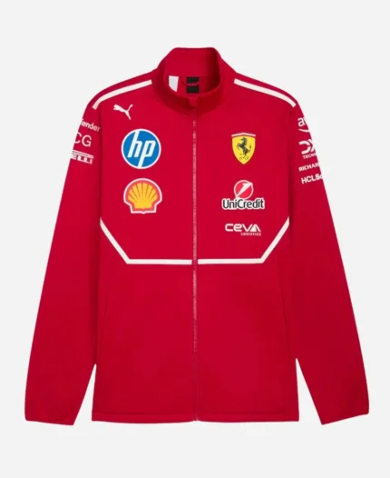 Scuderia Ferrari 2025 Team Softshell Red Jacket For Sale