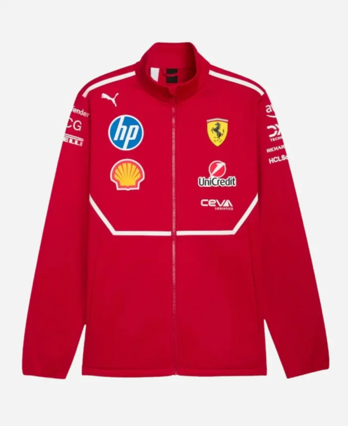 Scuderia Ferrari 2025 Team Softshell Red Jacket For Sale
