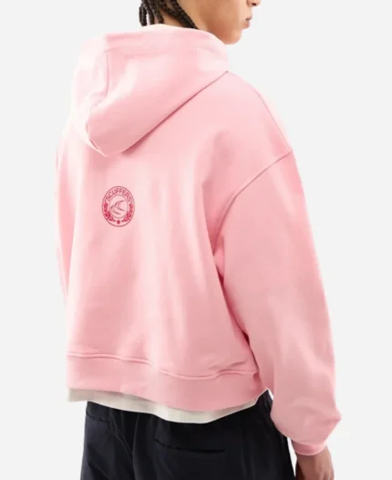 Scuffers Pop Oversized Light Pink Pullover Hoodie For Womens