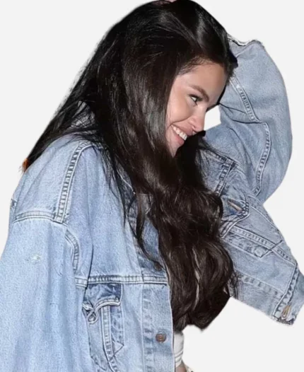 Selena Gomez Denim Oversized Jacket