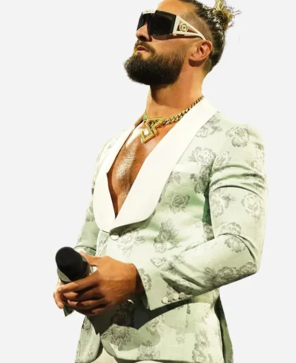 Seth Rollins Monday Night RAW Light Blue Blazer For Sale