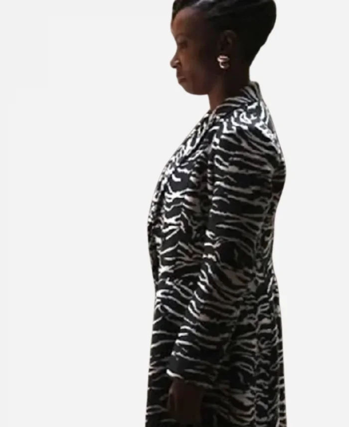 Shanola Hampton Found S02 Zebra Print Coat