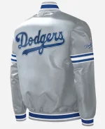 Slider Los Angeles Dodgers Grey Starter Satin Full-Snap Jacket