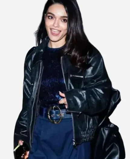 Snow White 2025 Rachel Zegler Black Leather Jacket