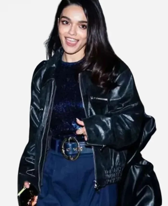 Snow White 2025 Rachel Zegler Black Leather Jacket
