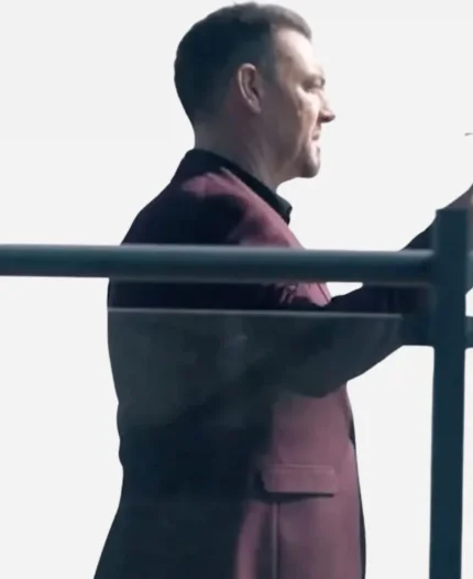 Soach Movie Man With No Past 2025 Marton Csokas Maroon Suit