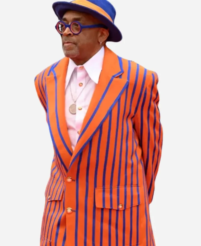Spike Lee 78th Cannes Film Festival Striped Coat