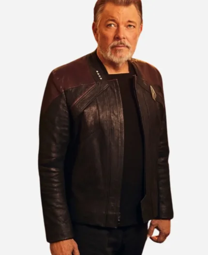 Star Trek Picard S03 Captain Riker Leather Jacket