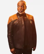 Star Trek S03 LeVar Burton Leather Jacket