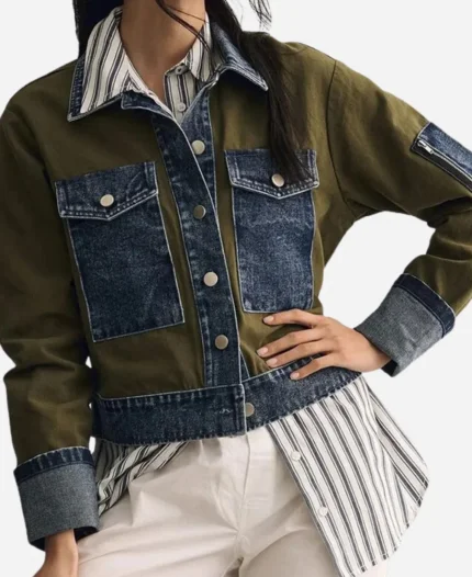 Stefani Reyes Movie Final Destination Bloodlines 2025 Kaitlyn Santa Denim Patch Jacket