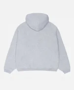 Stussy Varsity Zip-Up Grey Hoodie
