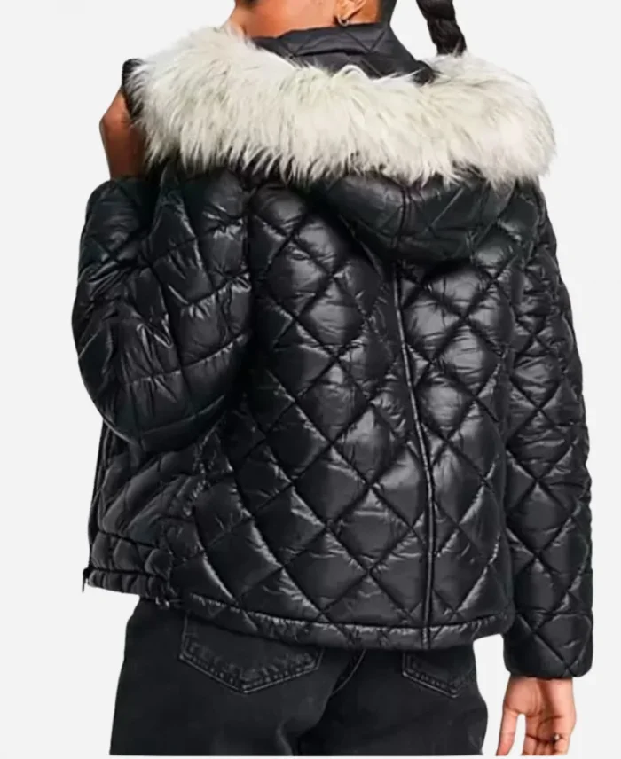 Supacell Sabrina Clarke Black Fur Jacket