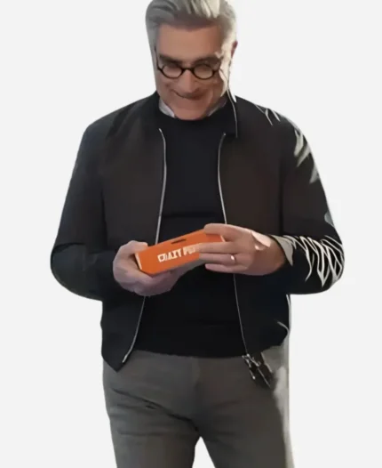 Super Bowl 2025 Little Caesars Ad Eugene Levy Bomber Jacket